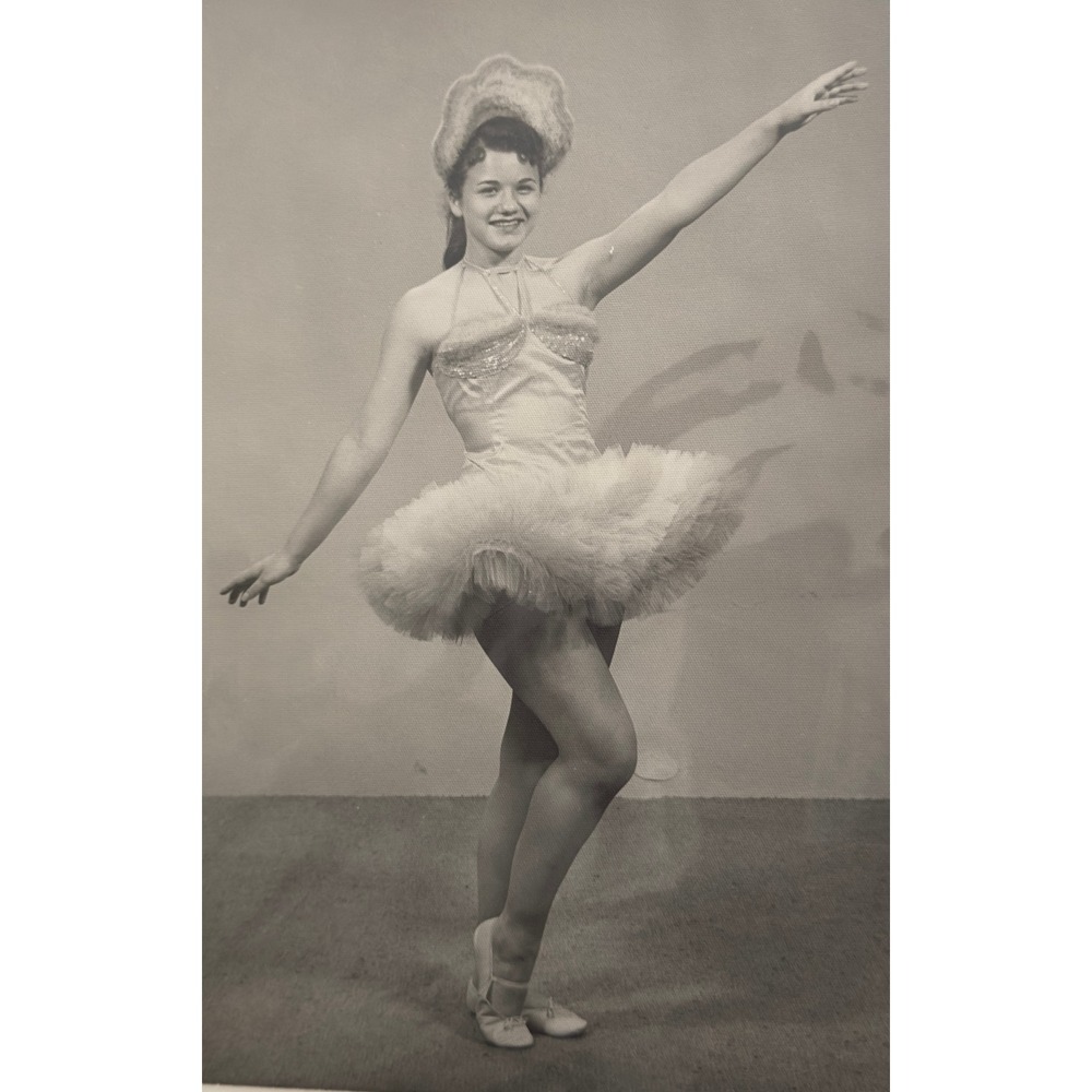 Vintage 1950s Girls Dance Costume Pink Satin Tulle Tutu & Headpiece 3 pc Set JS - Picture 2 of 16
